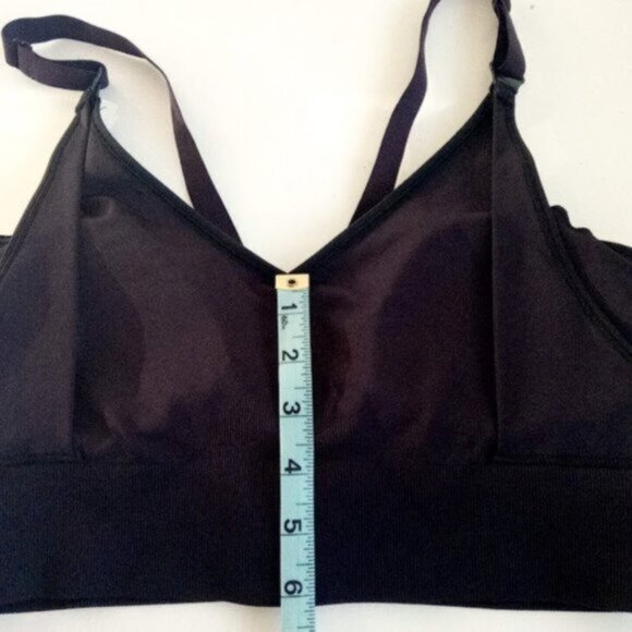 Reebok Studio Maternity Nursing Sports Bra Removable Pads Black Size L - Picture 8 of 14